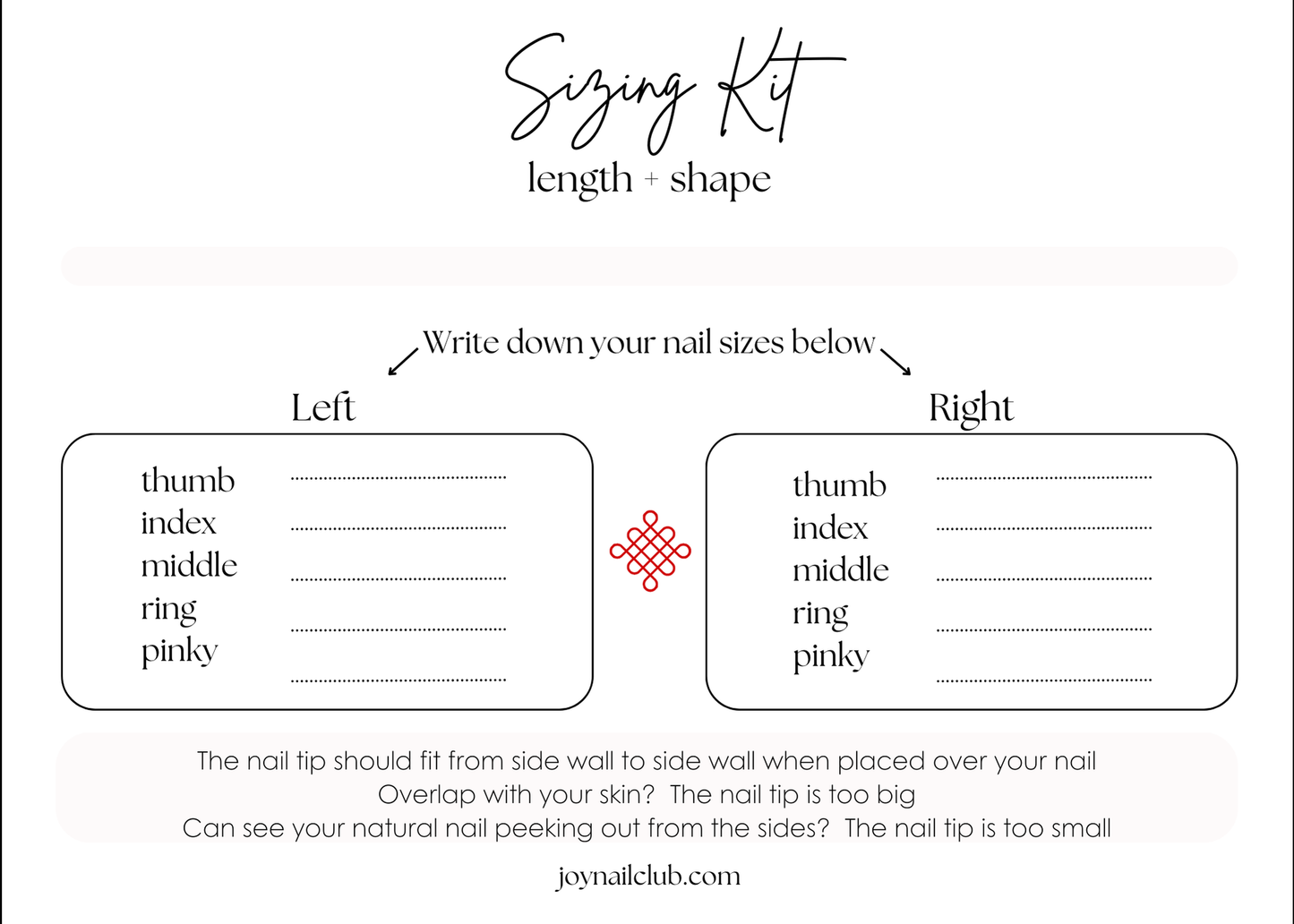 Sizing Kit